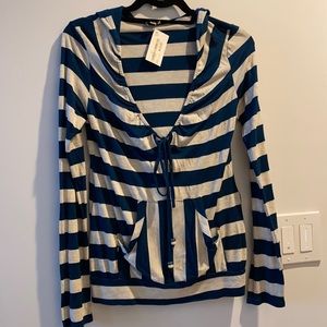 Ella Moss Deep V-Neck Hoodie